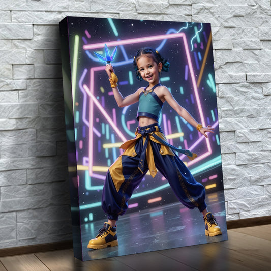 A Estrela Aquamarina do K-Pop — quadro canvas personalizado na parede