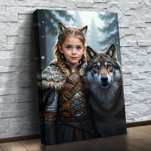 A Guardiã do Inverno — quadro canvas personalizado na parede