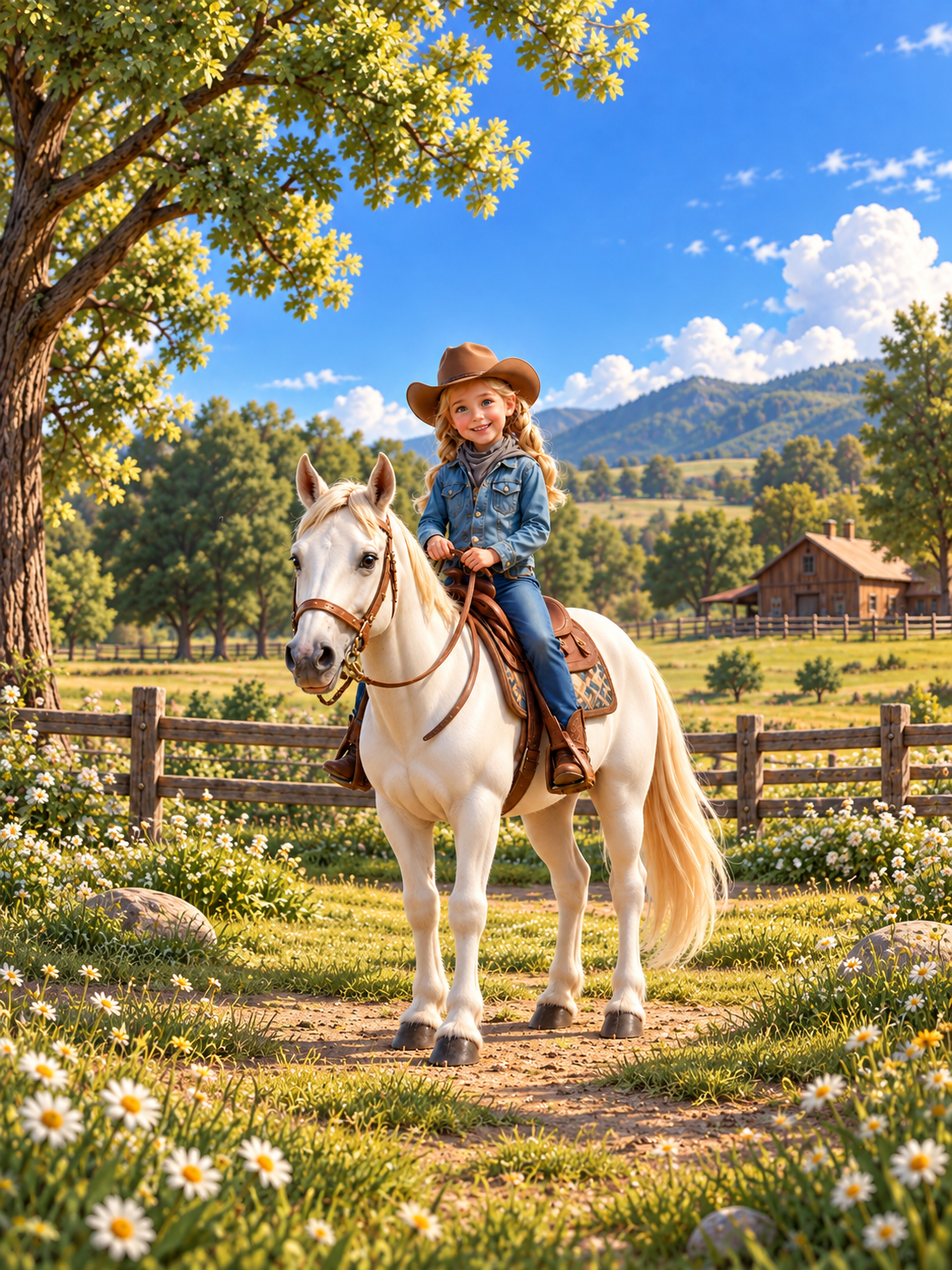 A Princesa do Rodeio — arte de exemplo para quadro personalizado