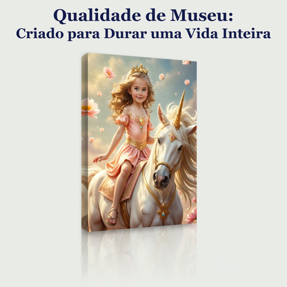 A Princesa do Unicórnio das Flores — qualidade de museu, criado para durar uma vida inteira