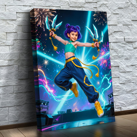 A Guardiã Cósmica do K-Pop — quadro personalizado