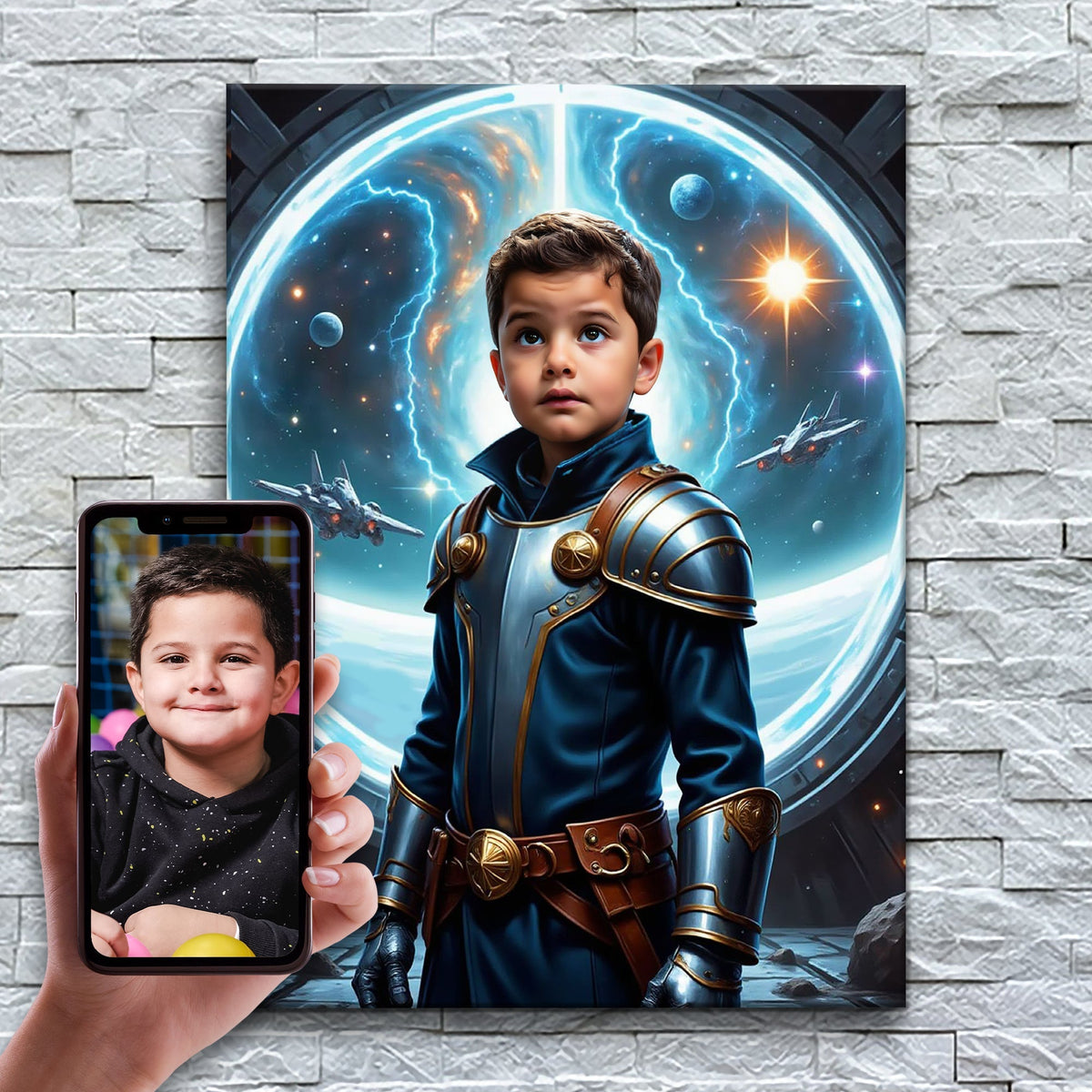 O Almirante Galáctico — exemplo de antes e depois da personalização