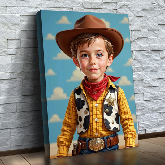 O Aventureiro do Velho Oeste — quadro canvas personalizado na parede