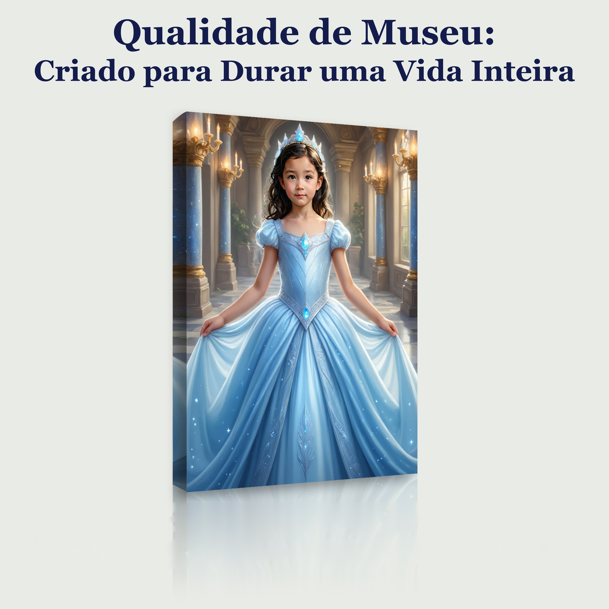 O Grande Baile da Cinderela – quadro canvas personalizado, qualidade de museu, criado para durar uma vida inteira