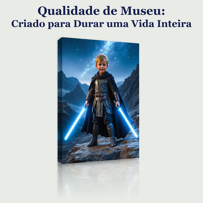 O Guardião das Estrelas – quadro canvas personalizado, qualidade de museu, criado para durar uma vida inteira